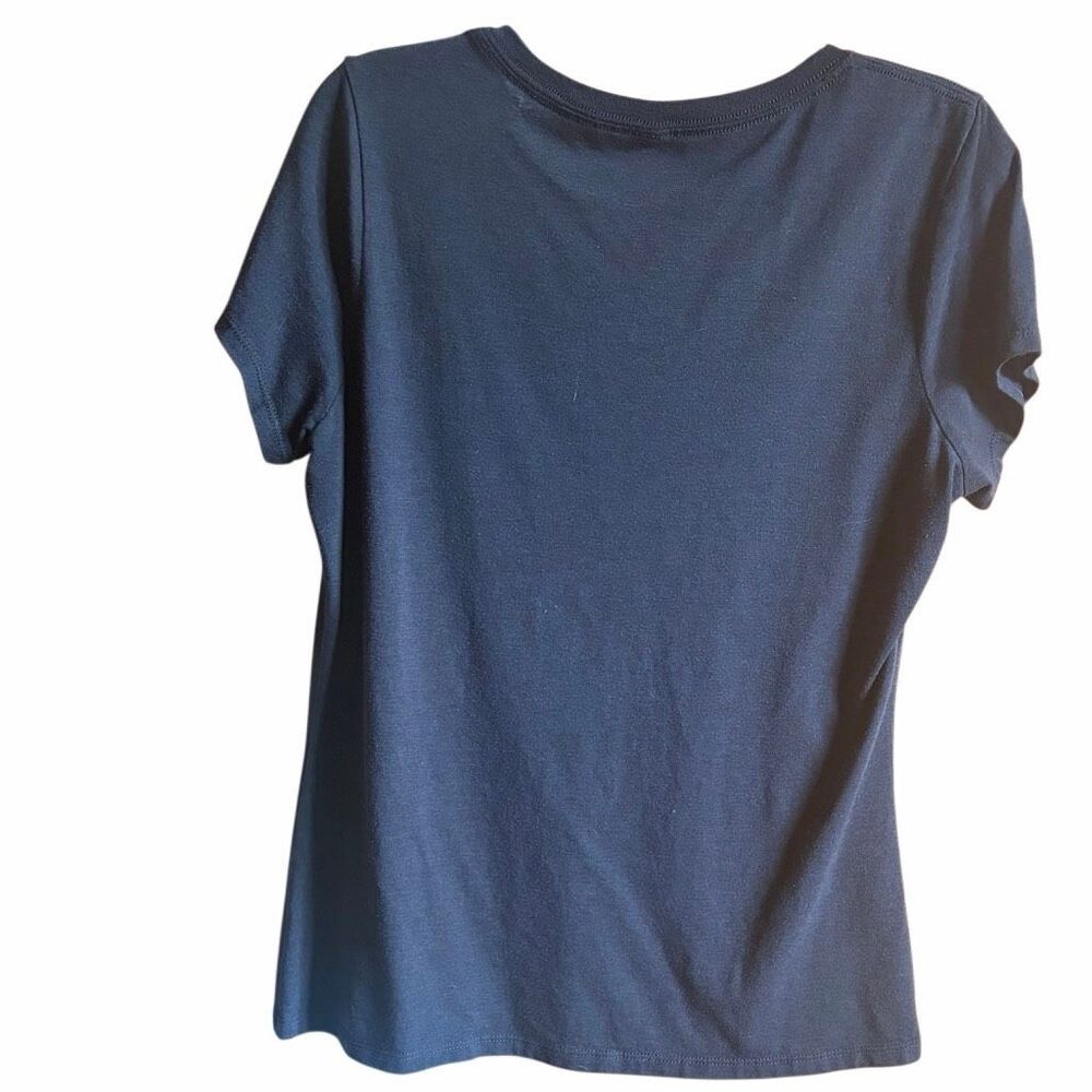 Womens Graphic Black V-neck short sleeve T-shirt Sz Med - I don’t need Google my - Picture 3 of 4